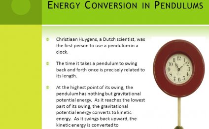 Use a pendulum in a clock