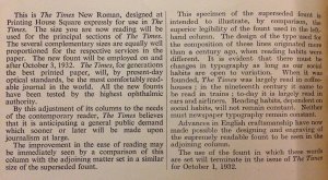 A comparison of Times New Roman with the typeface it replaced