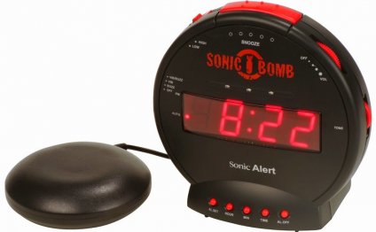 Water spray alarm clock