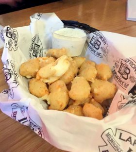 Lakefront Brewery Cheese curds