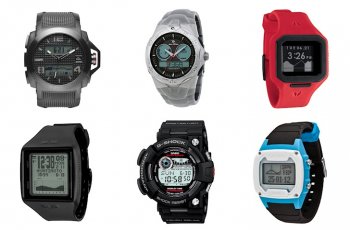 Surf watches: tides, moon phases and wave counters