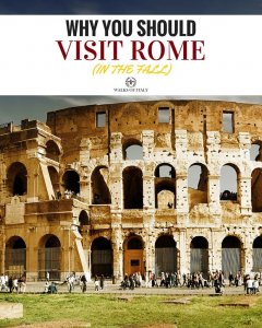 The colosseum bathed in autumn light with fewer visitors is a great reason to visit Rome in the fall. Find out the other reasons in our blog post. Photo courtesy of Sam Valadi via Flickr: width=