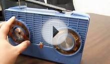 1955 Crosley Skymaster Portable Clock Radio