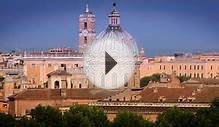 A dome of the Rome skyline and clock tower