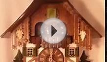 Quartz Cuckoo Clock, Animated Wood Chopper, Water Wheel