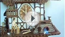 Schneider Cuckoo Clock with Moving Woodchopper and Water Wheel