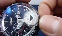 Tag Heuer CAV5185 Gran Carrera cal 36. how to adjust time