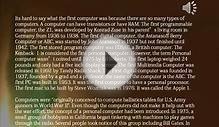 When was the first Computer Invented